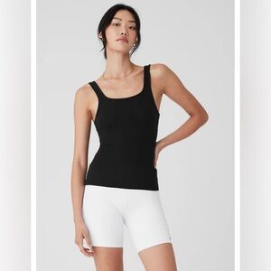 NWT Alo ribbed sea coast scoop neck tank